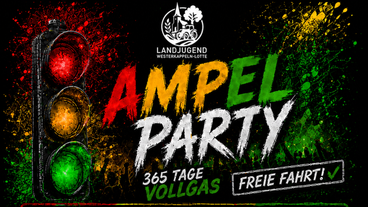 Ampelparty 2026 – 365 Tage Vollgas, freie Fahrt! 